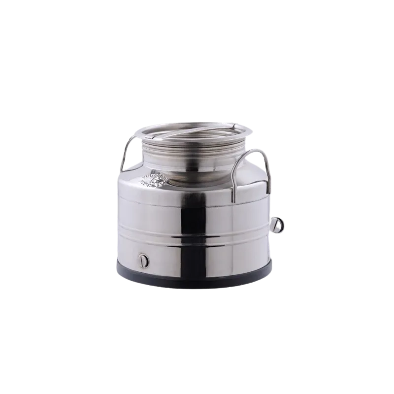 Stainless steel oil container with screw cap 15 L