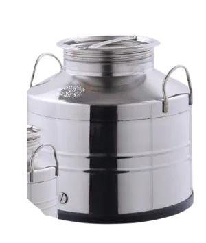 Stainless steel container for oil with screw cap - 25 L