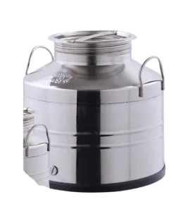 Stainless steel container for oil with screw cap - 25 L