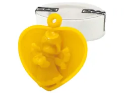 Moule en silicone pour bougie ange avec coeur - pendentif