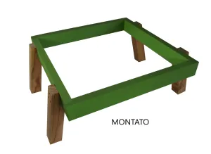 Wooden stand for 10-frame dadant blatt beehives disassembled