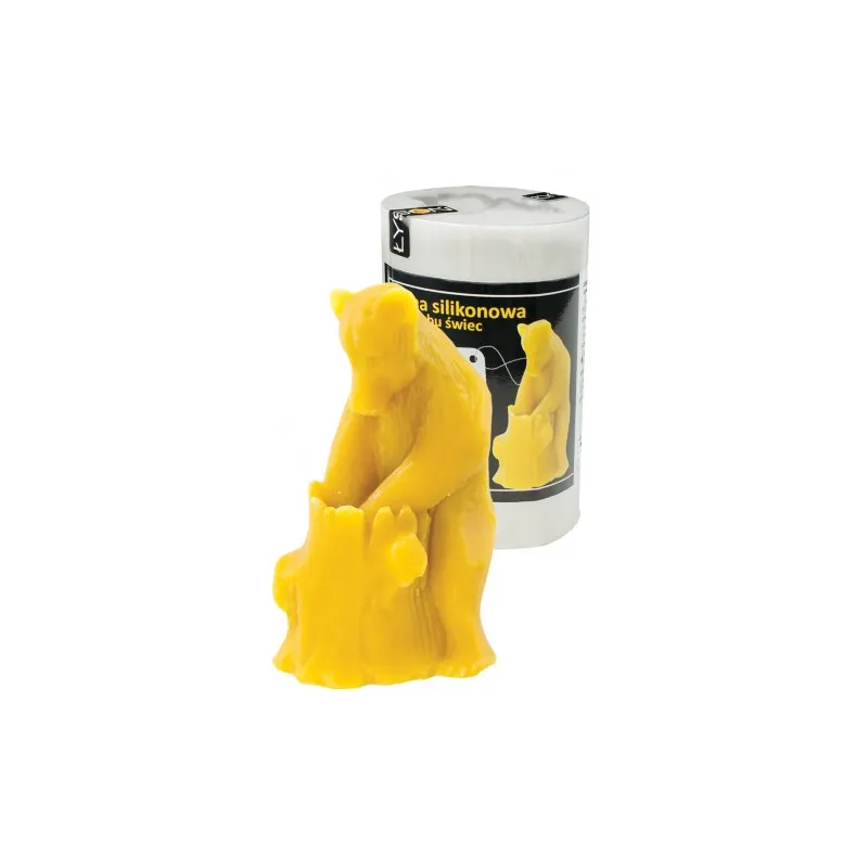 Moule en silicone pour bougie ours avec miel