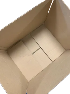 Brown cardboard box for 12 1 kg jars honey