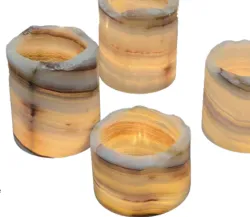 Cylinder onyx lamp