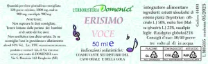 Erisimo Gotas Vocales - 50 ml