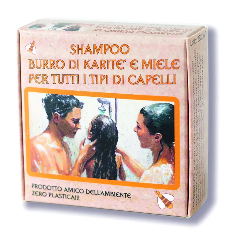 Shampoo solido burro di karitè e miele