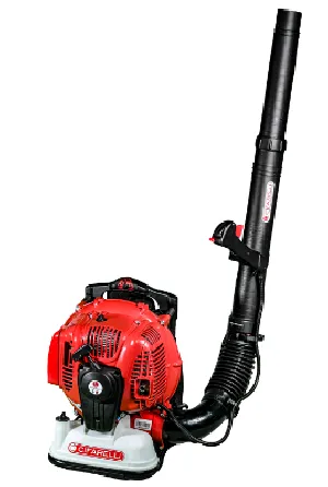 Shoulder blower with professional internal combustion engine