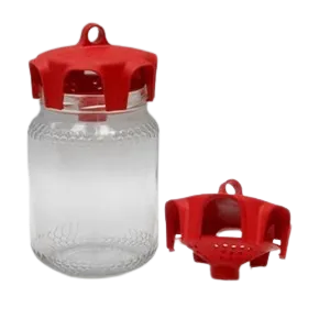 Vaso trap ROSSO trappola per Drosophila Suzukii per vasi tipo miele da 1 kg  (confezione 2 pezzi)