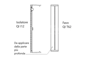 Favo in plastica con celle da melario d.b. per isolatore