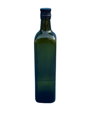 Marasca oil bottle in antique green glass 750 ml