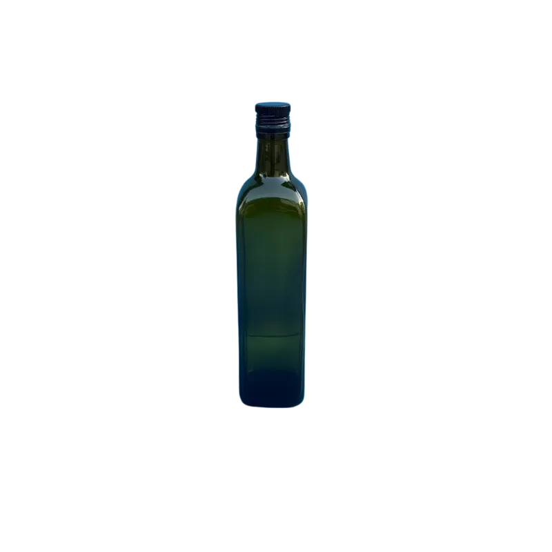 Marasca oil bottle in antique green glass 750 ml