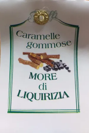 Caramelos de goma de regaliz y mora - Bolsa de 125 g