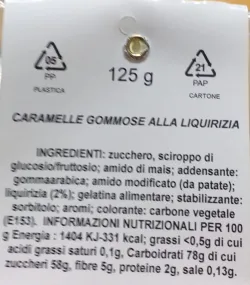 Caramelle gommose more di liquirizia - sacchetto da 125 g