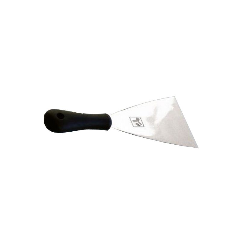 Large spatula for beekeeping, stainless steel, with plastic grip