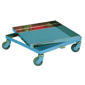 CARRELLO PORTA MELARI con vassoio inox estraibile