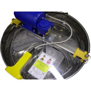 Extractor de miel radial con motor d.b. de acero inoxidable para 18 cuadros superiores o 3 cuadros de cría