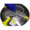 Extractor de miel radial con motor d.b. de acero inoxidable para 18 cuadros superiores o 3 cuadros de cría