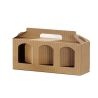 Cardboard case box for 3 1/2kg honey jars (brown)