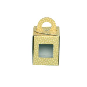 CARDBOARD BOX for 250 g honey jar (yellow)