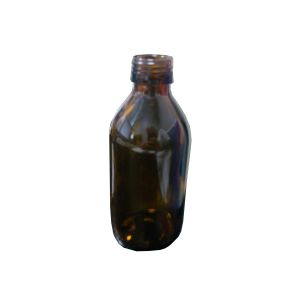 100 Ml Yellow Round Glass Bottle