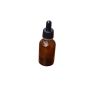 FLACONE ROTONDO IN VETRO GIALLO CON CONTAGOCCE 15 ml