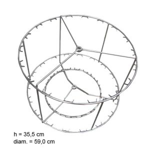 Cesta de acero inoxidable para extractor radial de miel d.b. con 18 cuadros