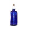 FLACONE IN VETRO BLU ROTONDO CON CONTAGOCCE 100 ml