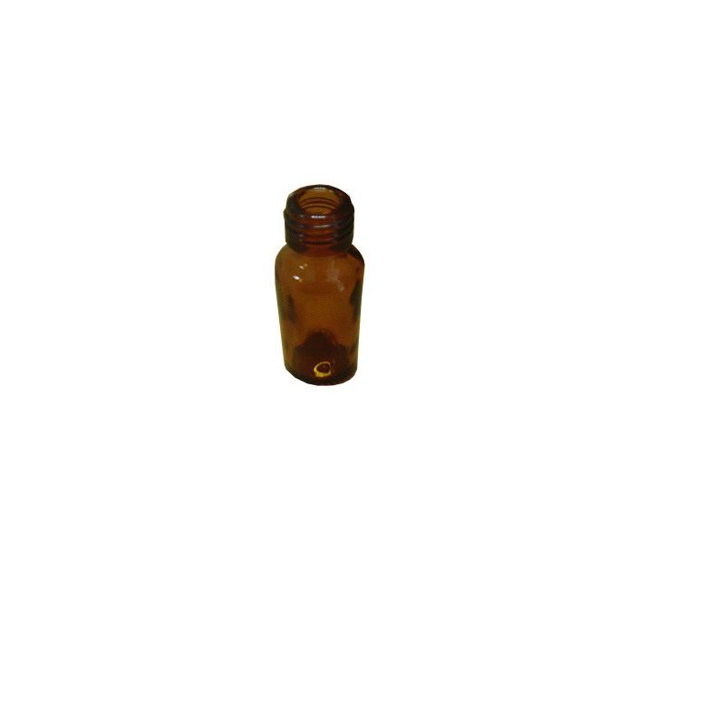 FLACONE ROTONDO IN VETRO GIALLO 15 ml