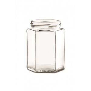 VASO in vetro OTTAGONALE  314 ml con capsula TWIST-OFF T 63