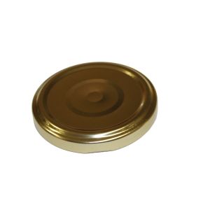 CAPSULA TWIST OFF T63 con FLIP per vasetto vetro BOCCA 63 mm - ORO - Scatola da 1400 pezzi - pour pasteurization