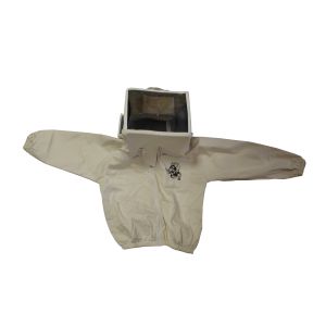 blouson pour apicolture complete de masque carrè avec petite fenêtre en polycarbonate (plexiglass)