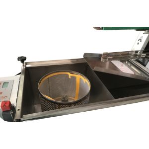 Professional inox steel UNCAPPING TABLE with electronic centrifuge for operculum of L 30