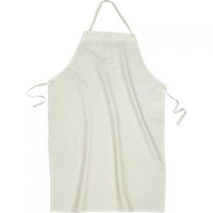 Washable white pvc apron for beekeeping laboratory