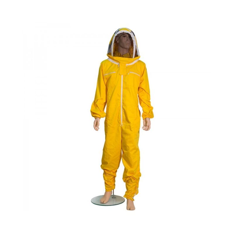 combinaison pour apiculture en coton jaune sans masque