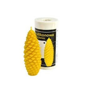 MOULE en silicone pour bougie avec CÔNE DE PIN 8 cm