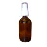 Flacone rotondo in vetro giallo con spray nebulizzatore 100 ml