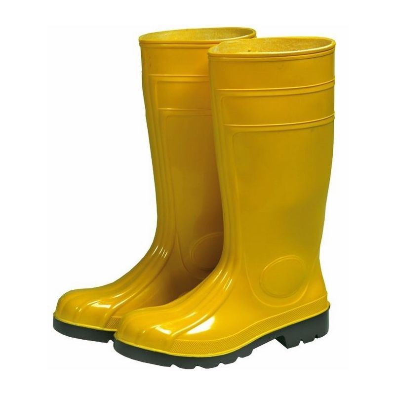 YELLOW BOOT FOR BEEKEEPING OR GARDEN IN PVC