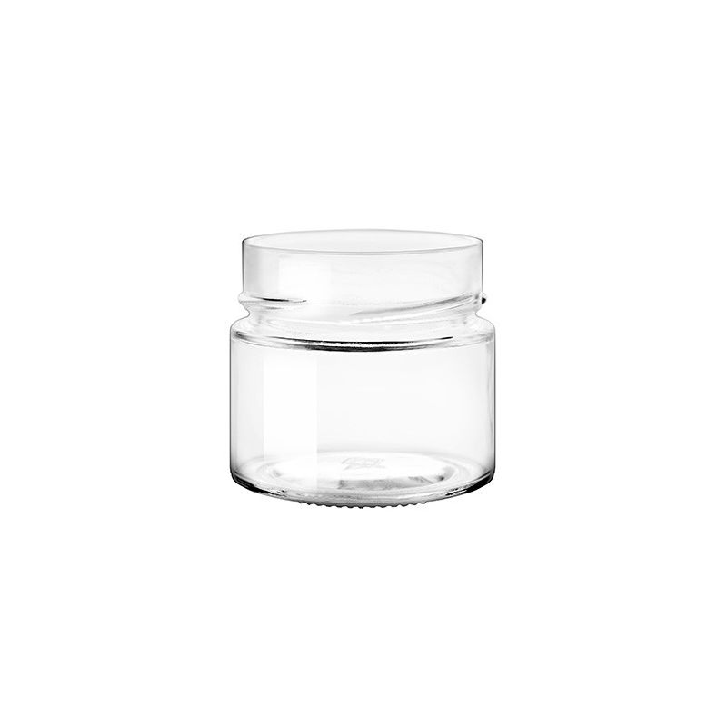 Glass jar ergo 156 to70 high - 156 ml with Cap deep h18 t70