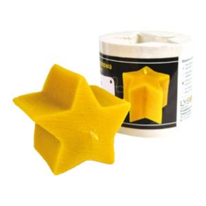 Molde de silicona para vela con estrella 7 cm