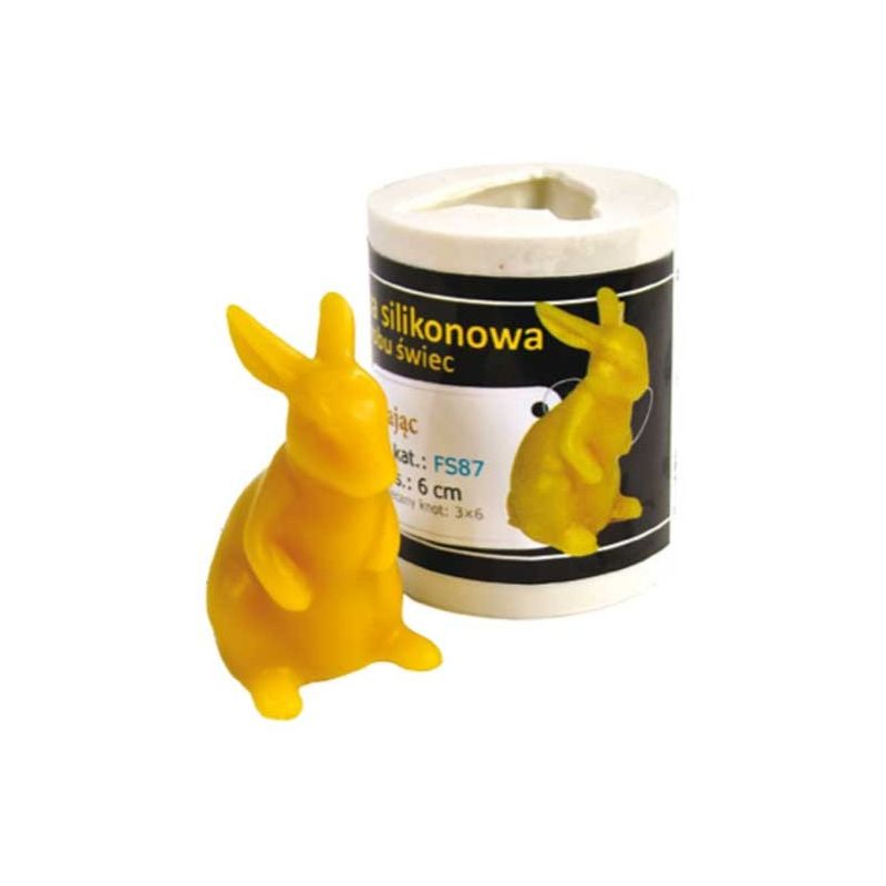 MOULE en silicone pour bougie avec LIEVRE 60 mm