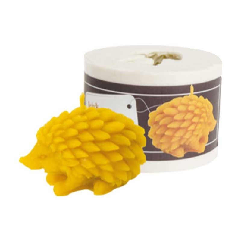 Silicone candle mold with hedgehog