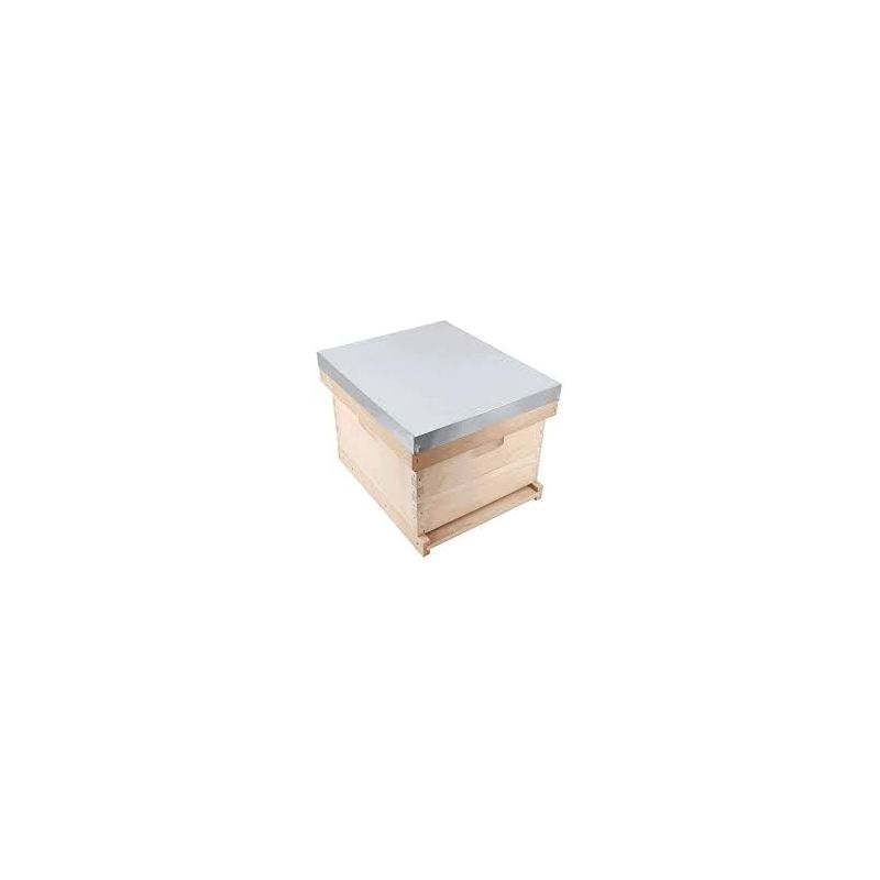 LANGSTROTH HIVE 10 HONEYCOMB FIXED BOTTOM (NEST ONLY)