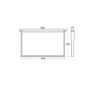 LANGSTROTH HOFFMAN SELF SPACING FRAME