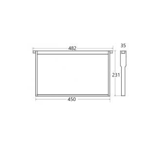 FRAME FOUNDATION FOR DEEP HIVE BODY H23,1MM (~9 1/8'' LNG HOFFMAN) ALL PLASTIC ANEL PS UNWAXED