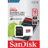 Scheda di Memoria MicroSDHC e Adattatore 16 GB