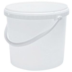 ROUND CYLINDRICAL PLASTIC BUCKET For FOOD - 19,5 L - 25 Kg HONEY