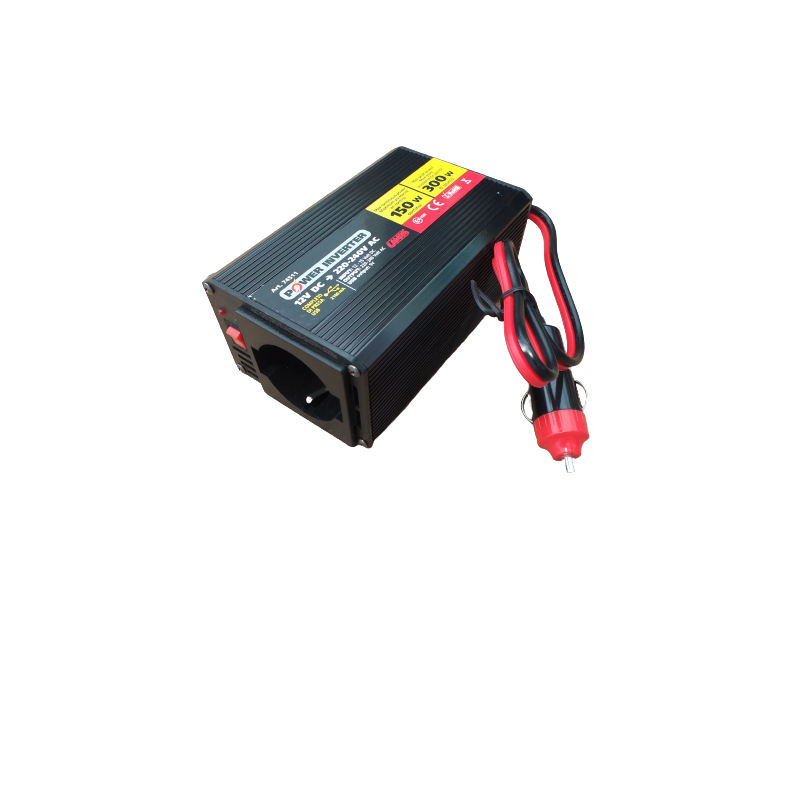 INVERTER Alim. 12V C.C. ( da ACCENDI SIGARI) - USCITA 220V - 50Hz