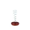 BRUCIATORE a SPIRALE con BASE IN LEGNO MARRONE