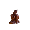 Bouddha en bois 20 cm (Bouddha se détend à droite)