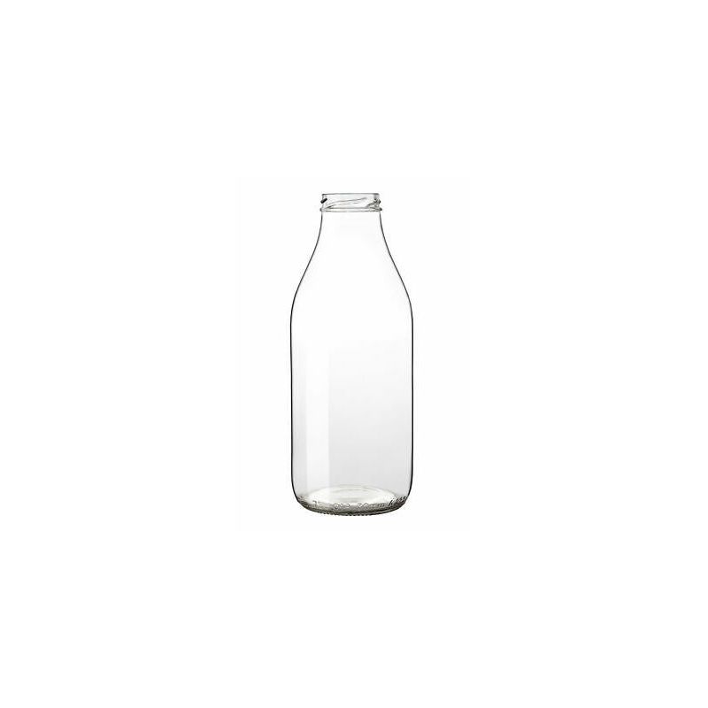 BOTTIGLIA in VETRO LATTE  500 ml con CAPSULA TWIST OFF T43